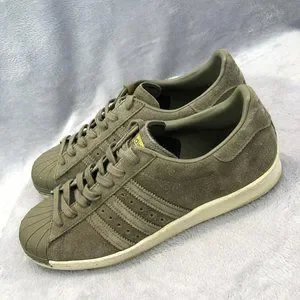 adidas Shoes Vhtf Adidas Originals Superstar 8s Suede Trainers Mens Sz 1 Khaki 698001 Poshmark